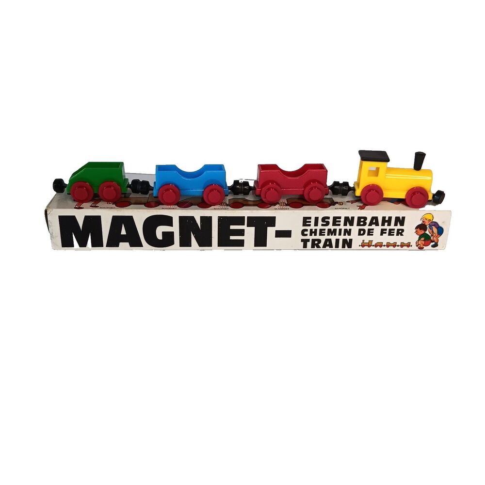 Vintage Magneto Magnetic Train Eisenbahn Chemin De Fer Germany with Box No. 2096